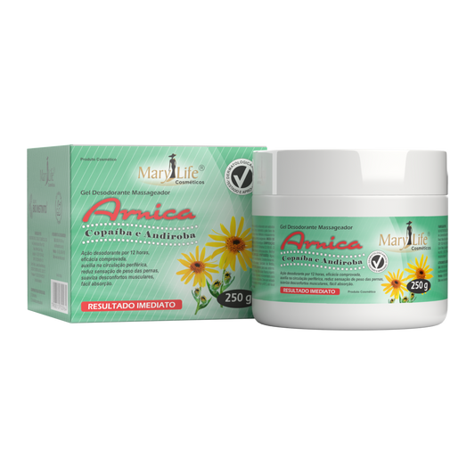 GEL PARA MASSAGENS ARNICA 250G MARY LIFE