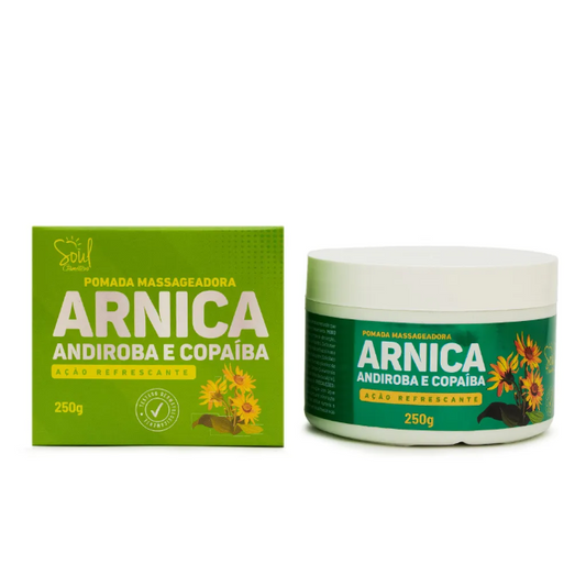 POMADA MASSAGEADORA ARNICA, ANDIROBA E COPAIBA 250G SOUL