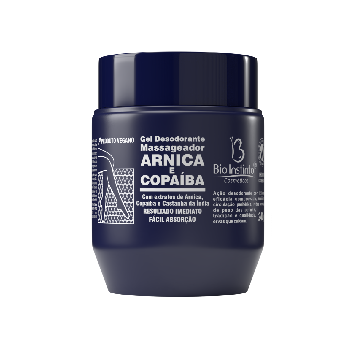 GEL MASSAGEADOR ARNICA E COPAIBA 240G BIO INSTINTO