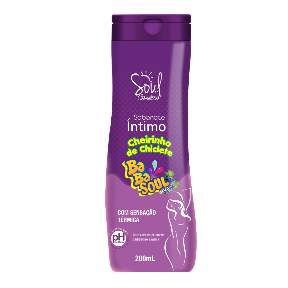 SABONETE INTIMO BABASOUL UVA 200ML SOUL