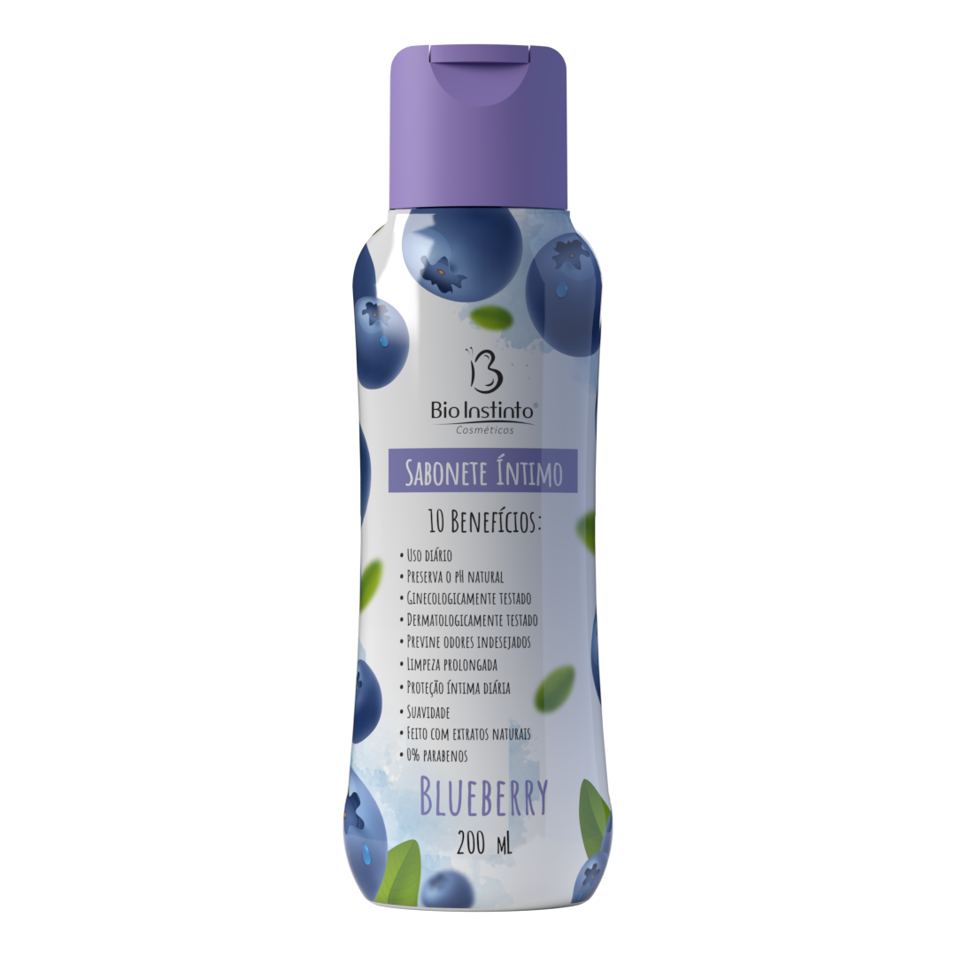 SABONETE INTIMO 10 BENEFICIOS BLUEBERRY 200ML BIO INSTINTO