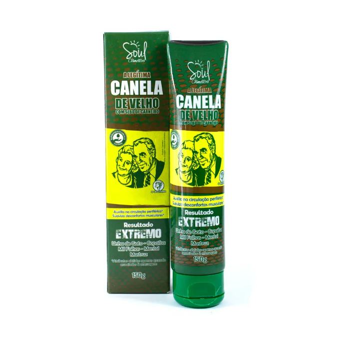 POMADA MASSAGEADORA CANELA DE VELHO 150G SOUL