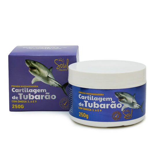 POMADA MASSAGEADORA CARTILAGEM TUBARAO 250G SOUL