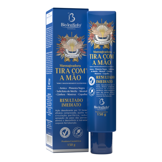 POMADA MASSAGEADORA TIRA COM A MAO 150G BIO INSTINTO