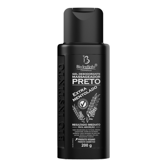 GEL PRETO EXTRA MENTOLADO 200G BIO INSTINTO