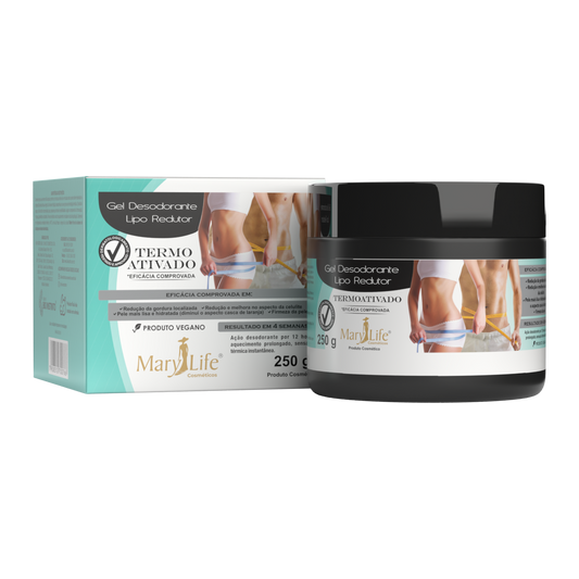 GEL LIPO REDUTOR TERMO ATIVADO 250G MARY LIFE