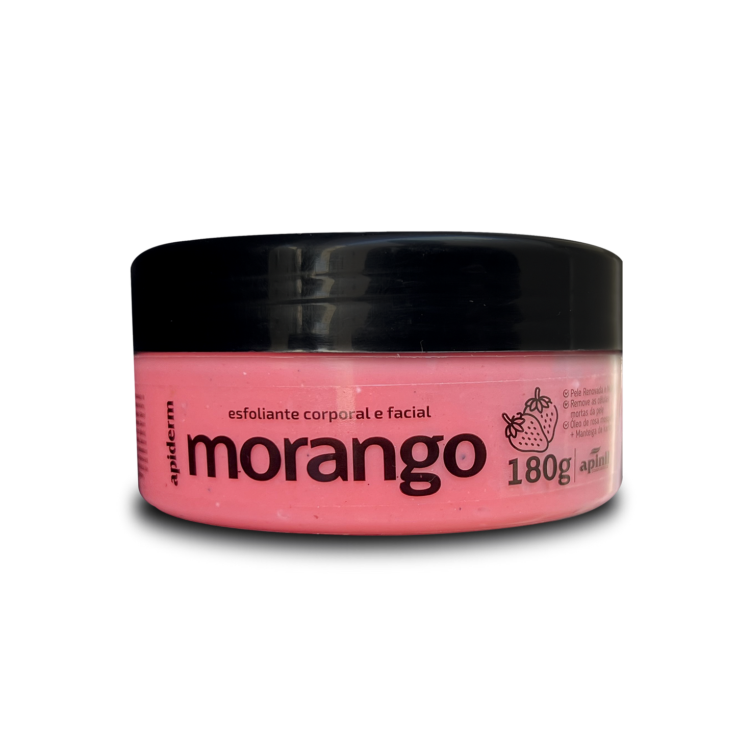 ESFOLIANTE CORPORAL E FACIAL MORANGO 180G  APINIL