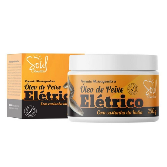 POMADA MASSAGEADORA OLEO DE PEIXE ELETRICO 250G SOUL