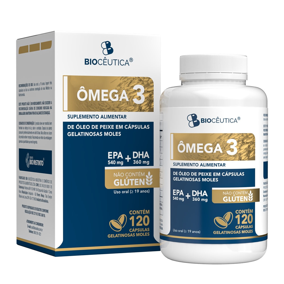 SUPLEMENTO ALIMENTAR OMEGA 3 120 CAPSULAS BIOCEUTICA