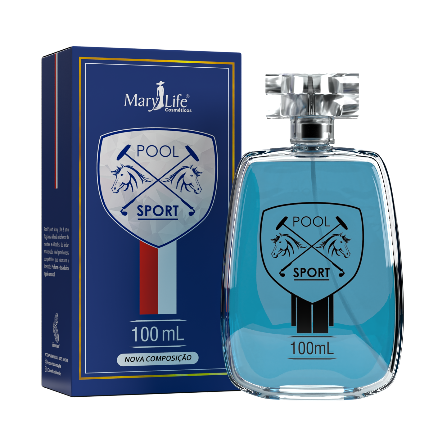 DEO COL. DES. POOL SPORT 100ML MARY LIFE