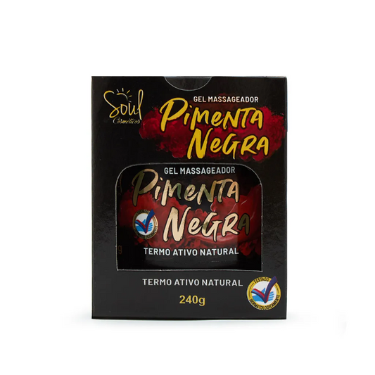 POMADA MASSAGEADORA PIMENTA NEGRA 240G SOUL