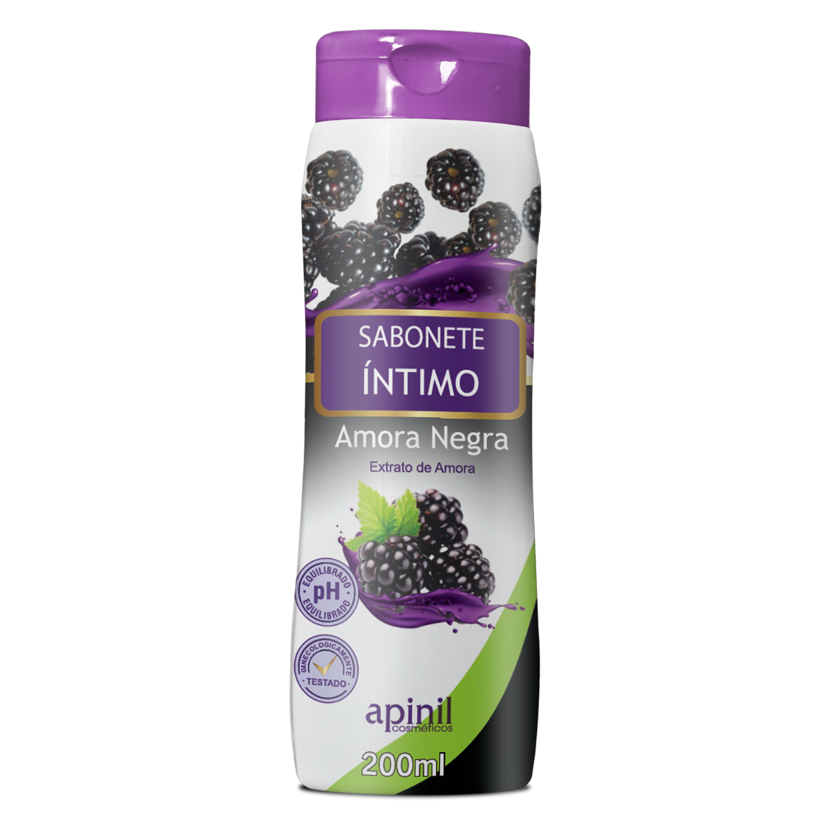 SABONETE INTIMO AMORA NEGRA 200ML APINIL