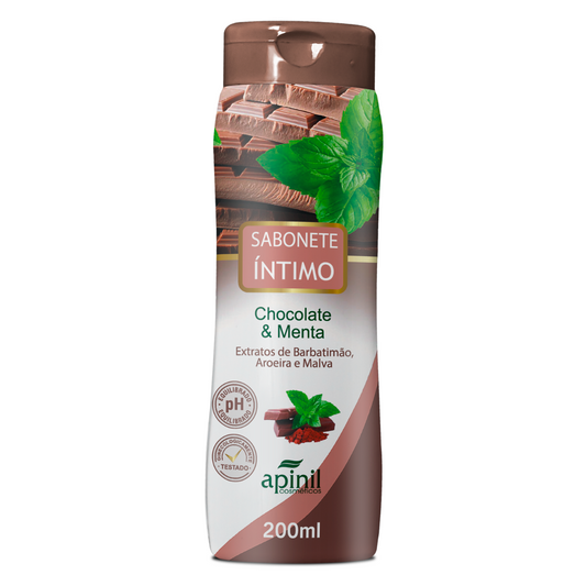 SABONETE INTIMO CHOCOLATE & MENTA 200ML APINIL