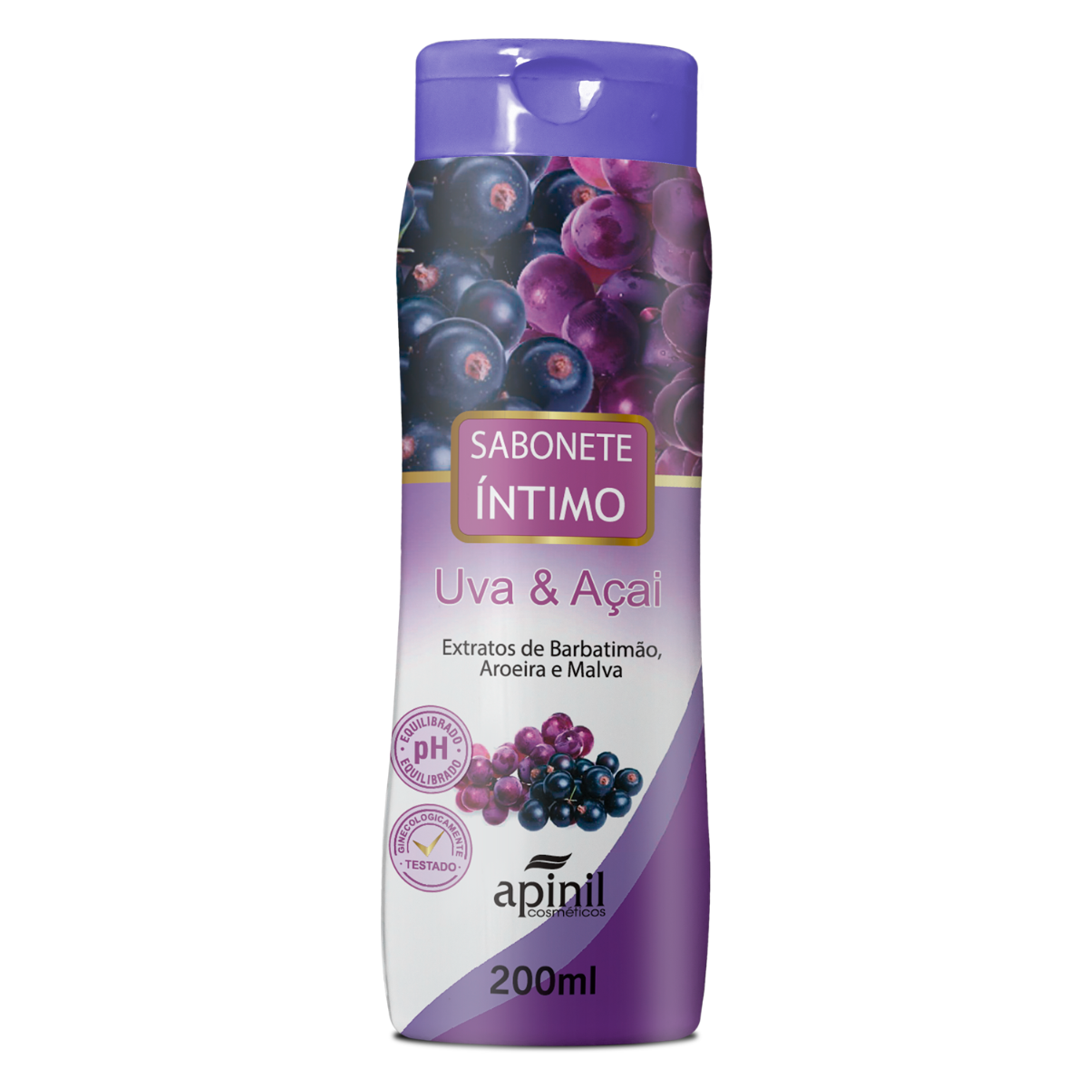 SABONETE INTIMO UVA & ACAI 200ML APINIL