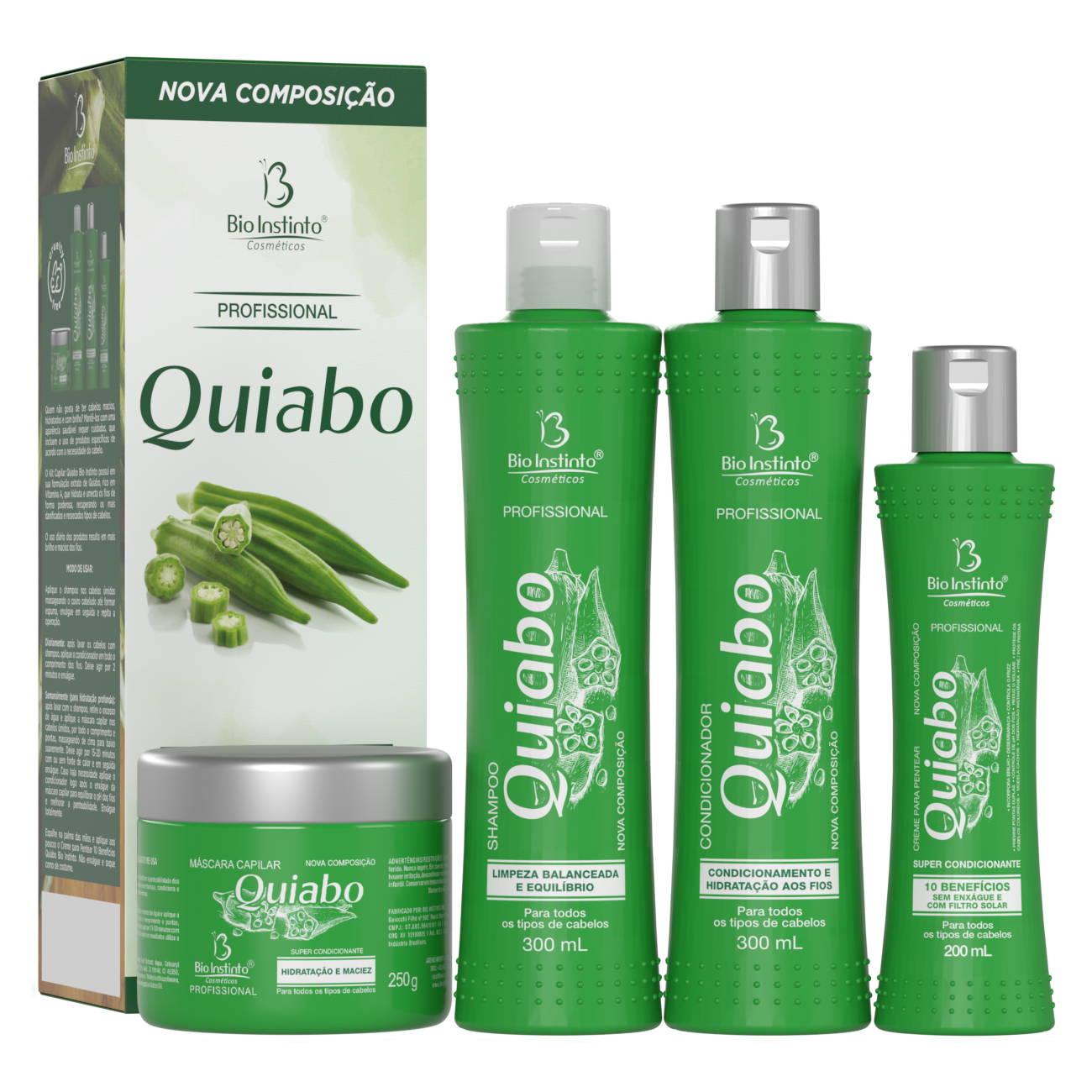 KIT CAPILAR QUIABO 4 ITENS BIO INSTINTO