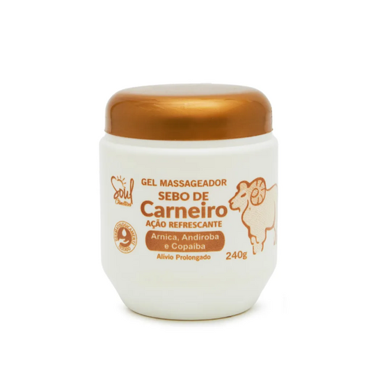 GEL MASSAGEADOR SEBO DE CARNEIRO LEGITIMO 240G SOUL